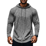 Men's Casual Sports Long-Sleeved Hooded T-Shirt 71239106Y