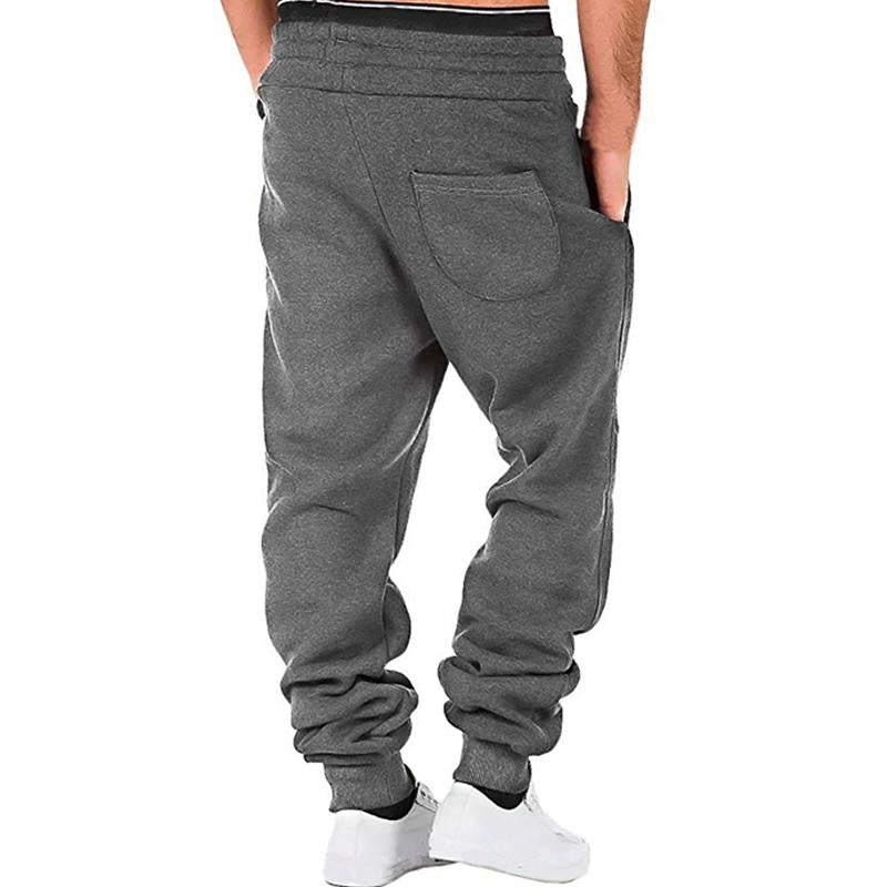 Men's Solid Color Long Sports Fitness Pants 47400899X