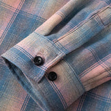 Men's Casual Plaid Lapel Patch Pocket Breathable Long Sleeve Shirt 27618808M