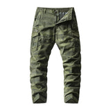 Men's Casual Outdoor Washed Camouflage Multi-pocket Cargo Pants 63394481M