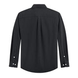 Men's Solid Color Long Sleeve Casual Shirt 42182872X