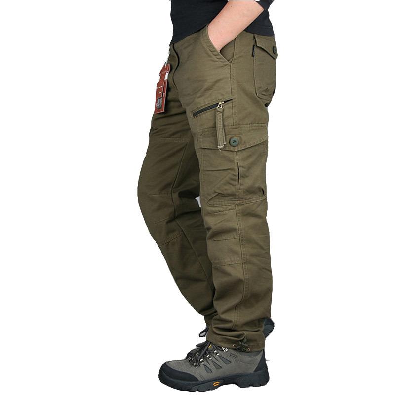 Men's Casual Loose Straight Cargo Pants 19198263U