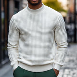 Men's Solid Turtleneck Waffle Sweatshirt 52676926X