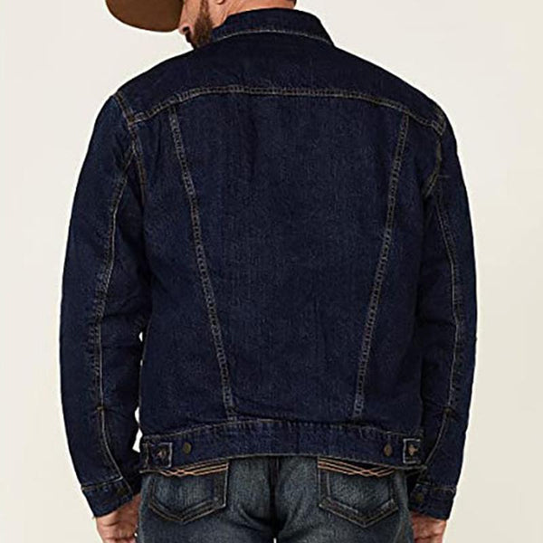 Men's Vintage Western Denim Jacket 76212361Y