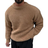 Men's Casual Loose Crew Neck Sweater 62152031X