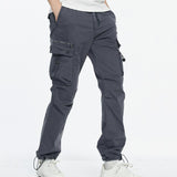 Men's Casual Multi-Pocket Cargo Pants 51878871Y