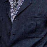 Men's Solid Color Cotton Linen Multi Pocket Button Blazer 92253893X