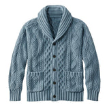 Men's Knitted Jacquard Retro Casual Cardigan Jacket 49310806X