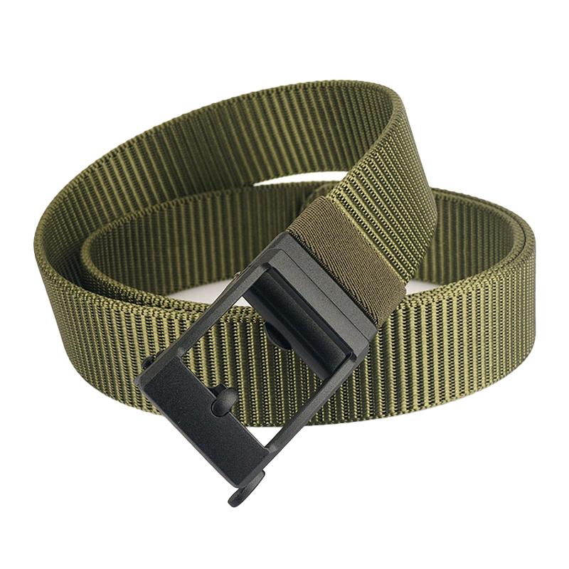 Ceinture en nylon à boucle automatique givrée décontractée pour homme 01225304M