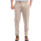 Men's Casual Breathable Mid-rise Straight Suit Pants 22522198M