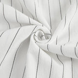 Men's Casual Striped Print Lapel Long Sleeve Shirt 87883573Y