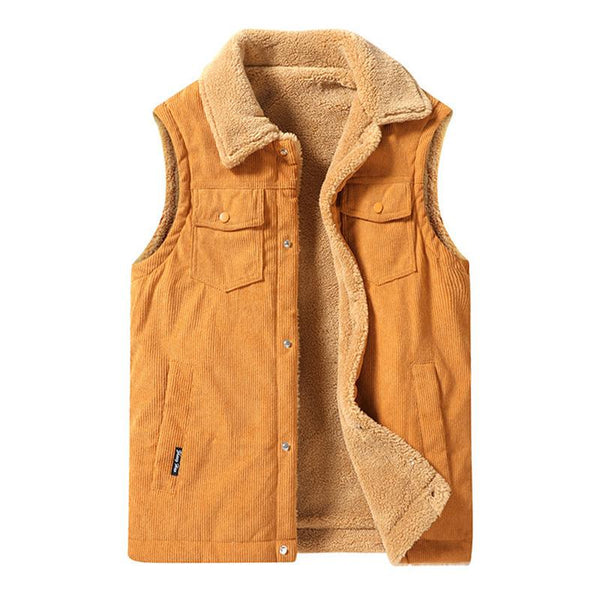 Men's Vintage Thick Corduroy Vest 03473249U