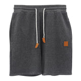 Men's Solid Loose Elastic Waist Sports Shorts 21918534Z