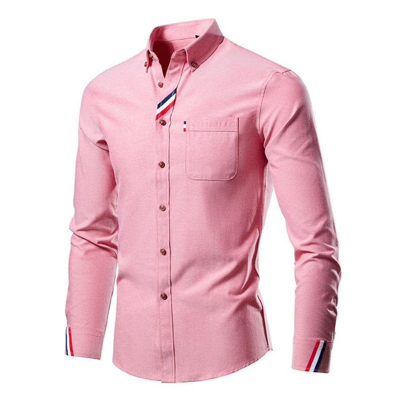 Men's Casual Multicolor Long Sleeve Shirt Loose Shirt 70485716X