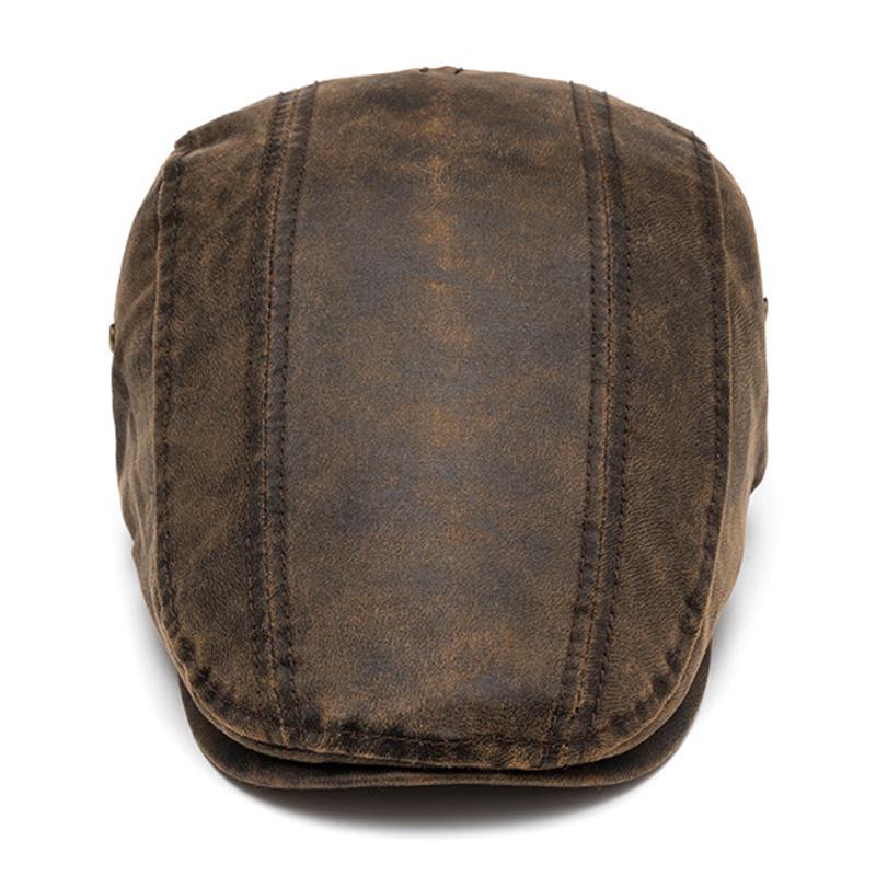 Men's Vintage Distressed Beret 38200659U