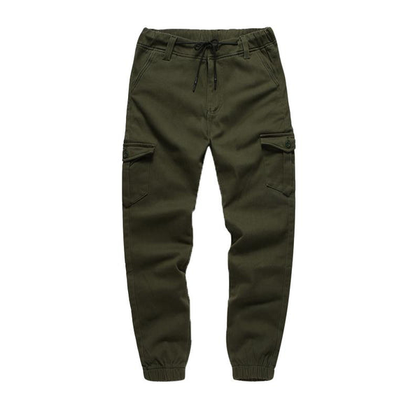 Men's Casual Solid Color Multi-Pocket Drawstring Sweatpants 16878564Y