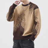 Men's Crew Neck Thickened Knitted Sweater 57747251U