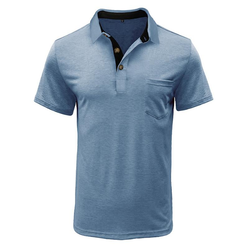 Men's Polo Panel Collar Short Sleeve T-Shirt 97949768U