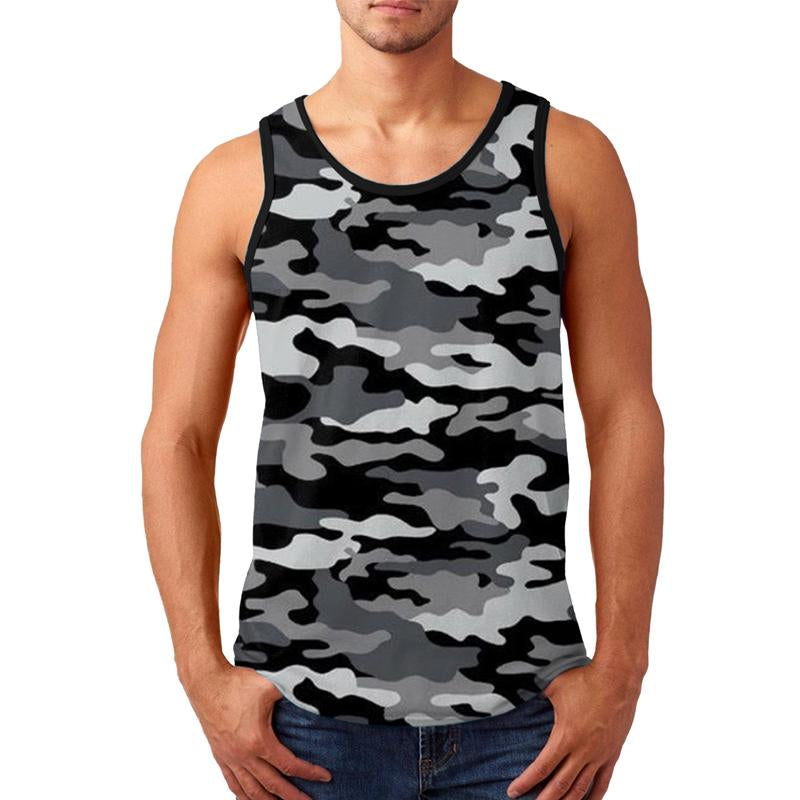 Men's Camouflage Printed Sports Tank Top 75280906X