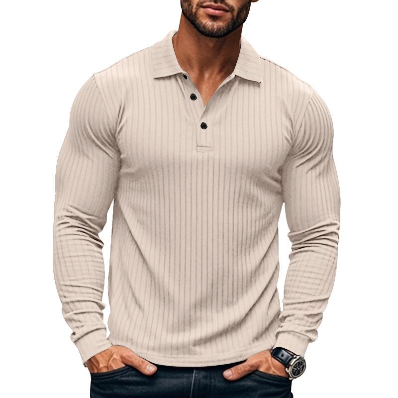 Polo décontracté à manches longues pour homme 38636391X