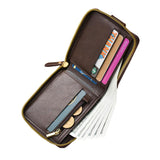 Men's Vintage Zipper Multi-Card Wallet 48820066U