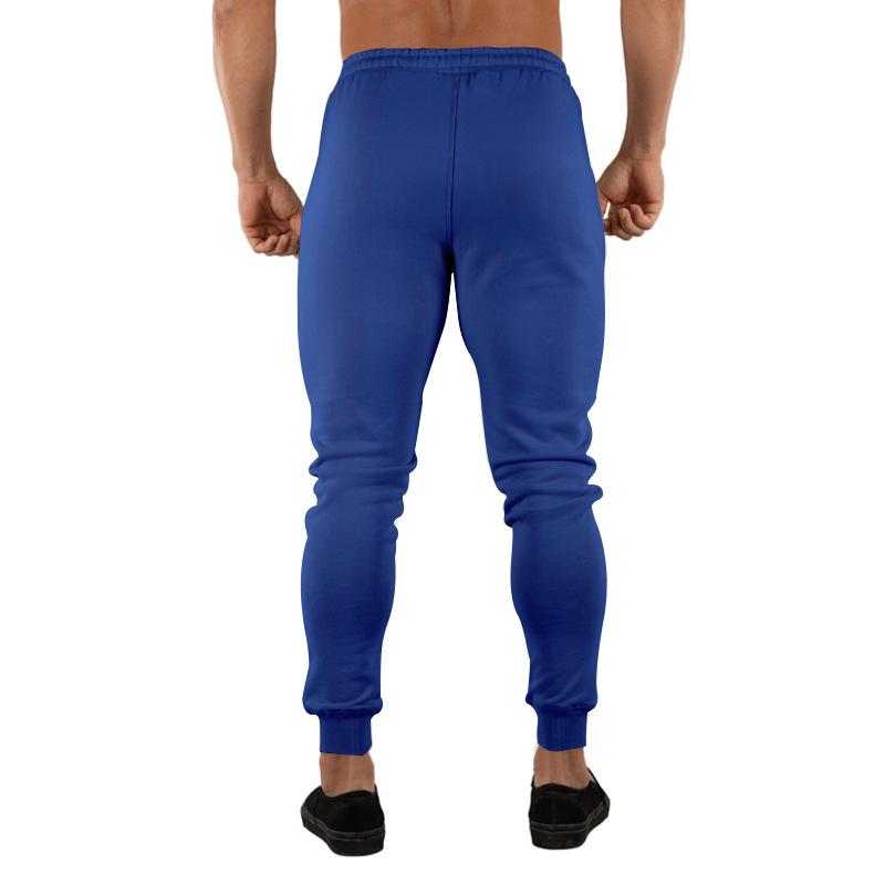 Men's Casual Solid Color Elastic Waist Sports Pants 44421140M