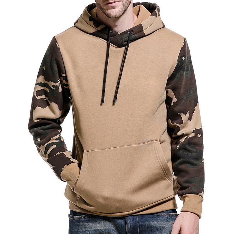 Men's Colorblock Camouflage Hoodie 17316804U