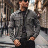 Men's Casual Lapel Single Breasted Jacket 90648952X