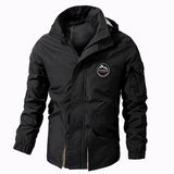 Men's Casual Zip-up Hooded Jacket 68621754U