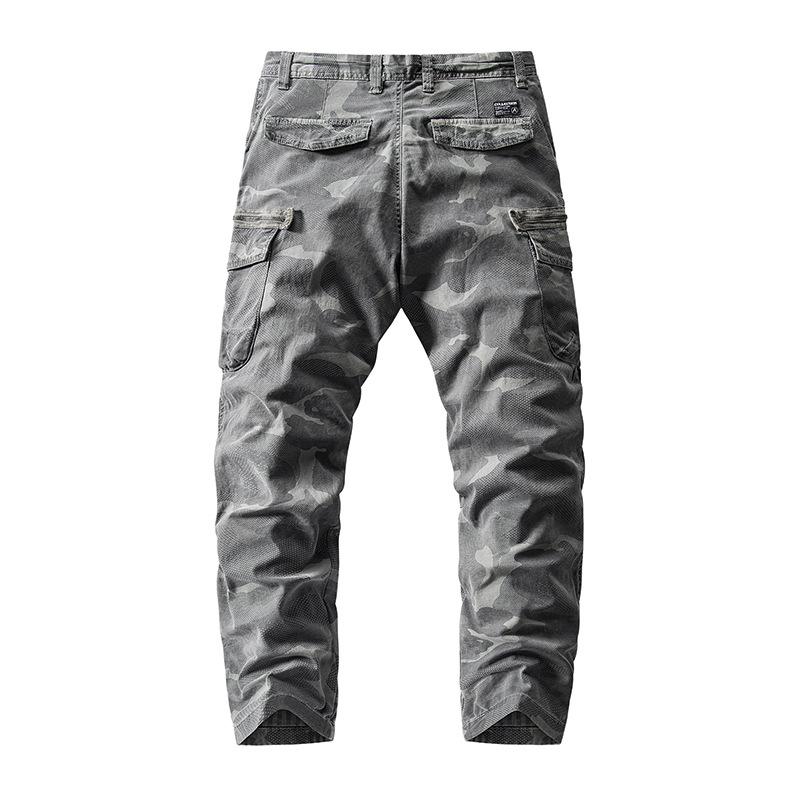 Men's Casual Outdoor Camouflage Multi-Pocket Cargo Pants 08047321M