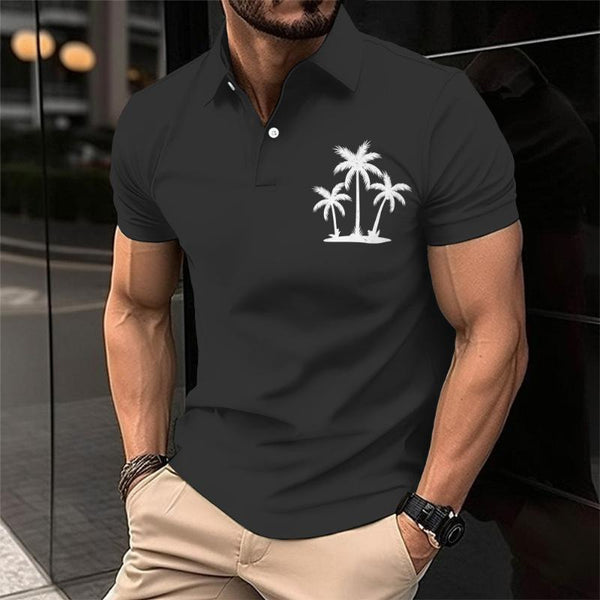 Men's Casual Beach Coconut Polo Shirt 78241050TO