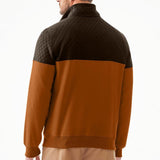 Men's Colorblock Half-Zip Outdoor Sweatshirt 68513698X