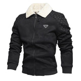 Men's Fur Collar Warm Suede Jacket 91378788U