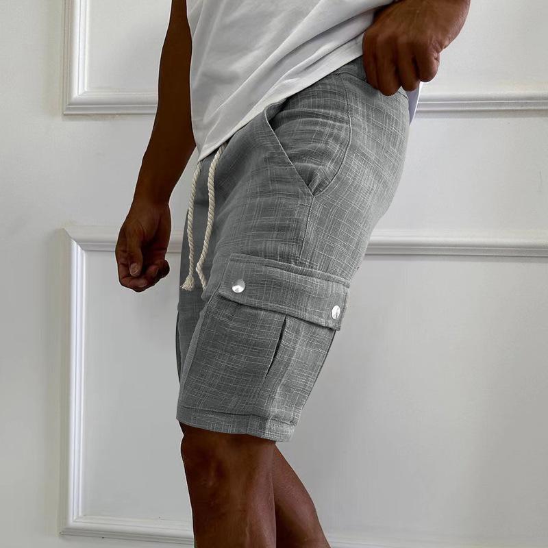 Men's Multi-pocket Cotton Sports Cargo Shorts 62872642X