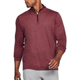 Men's Solid Color Zip Long Sleeve POLO Shirt 66443677X