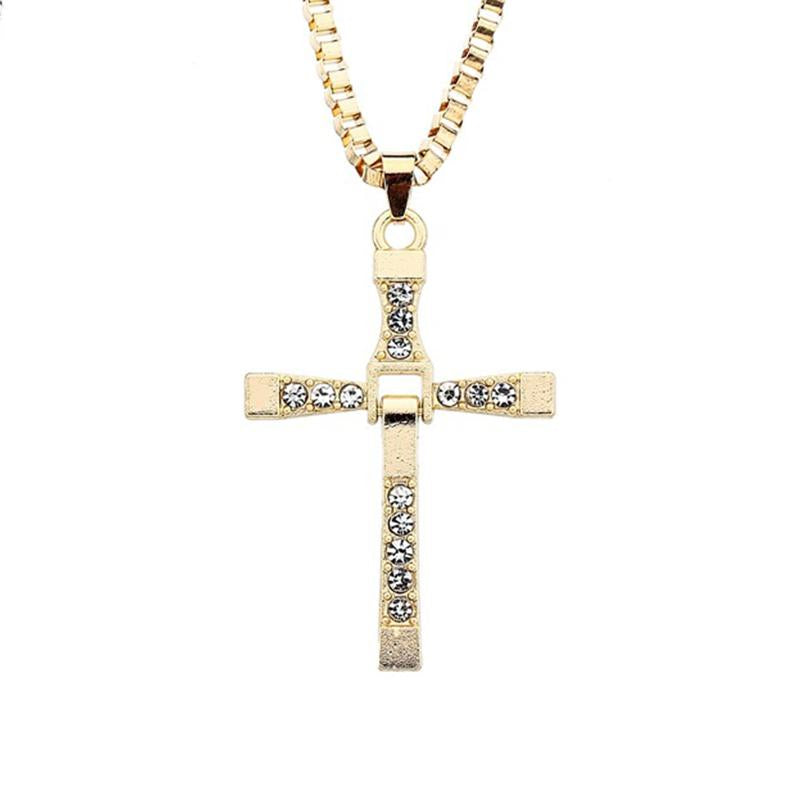 Casual Fashion Shiny Cross Necklace 59489667TO