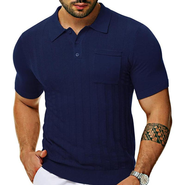 Men's Solid Color Breathable Quick-drying Casual POLO Shirt 32089194X