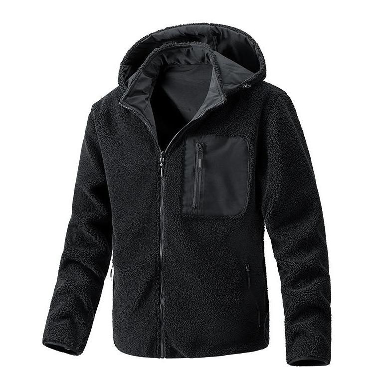 Men's Reversible Polar Fleece Hooded Jacket 01525980F