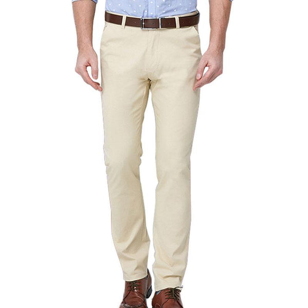 Men's Business Casual Solid Color Straight Leg Suit Pants 44805643Y