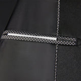 Men's Vintage Sequin Panel Single Breasted Lapel Blazer 16347416M