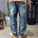 Men's Vintage Loose Panel Cargo Jeans 10510966Y