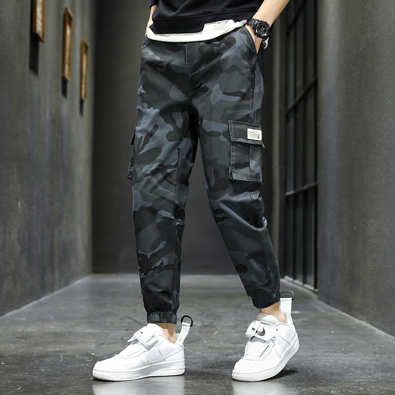 Men's Camouflage Retro Multi-Pocket Cargo Pants 06408871Y