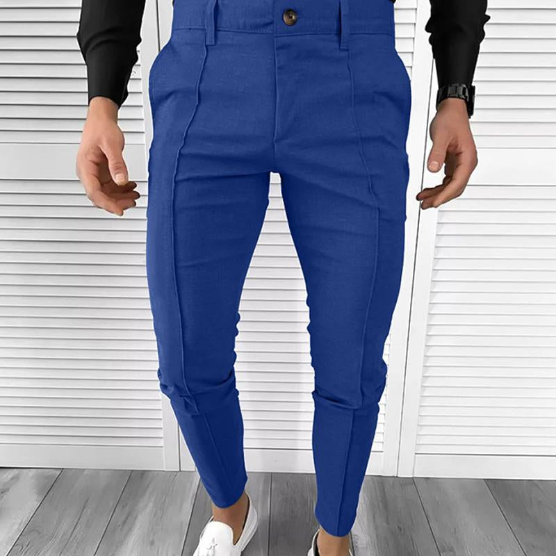 Men's Solid Color Casual Suit Pants 44716602X