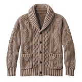 Men's Knitted Jacquard Retro Casual Cardigan Jacket 49310806X