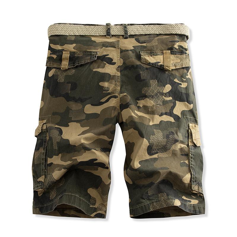 Men's Camouflage Loose Straight Cargo Shorts 29927104Y