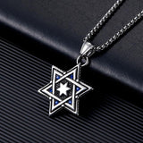 Retro Casual Six-pointed Star Necklace 65906947TO