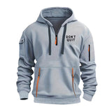 Men's Sports Casual Hooded Pullover Zip-up Sweatshirt 45170711X