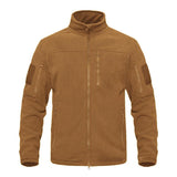 Men's Retro Casual Solid Color Polar Fleece Tactical Jacket 58175370TO