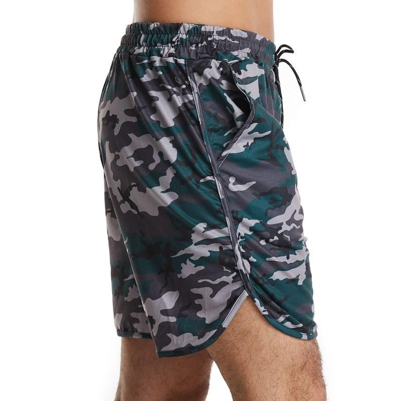 Men's Camouflage Elastic Waist Sports Beach Shorts 69540063Z