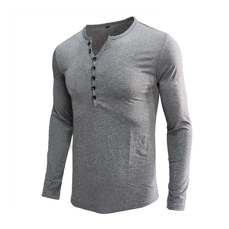 Men's Classic Slim Fit Button Long Sleeve Base Shirt 19161624K